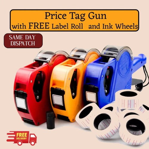 New price tag - gun, pricing