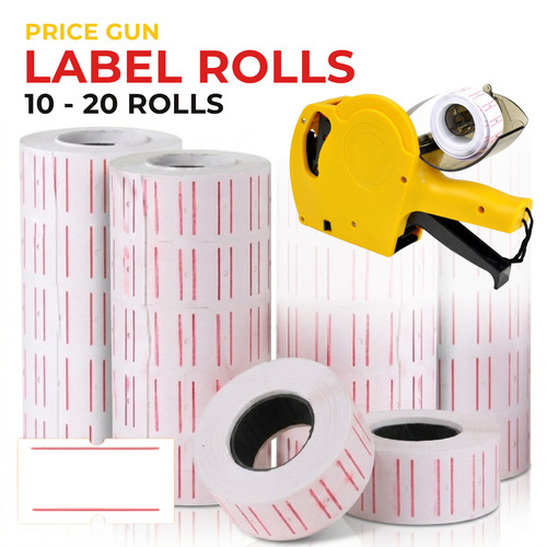 Rolls white price label - white,