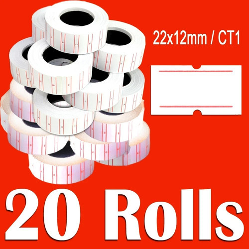 Rolls white price label - rolls,